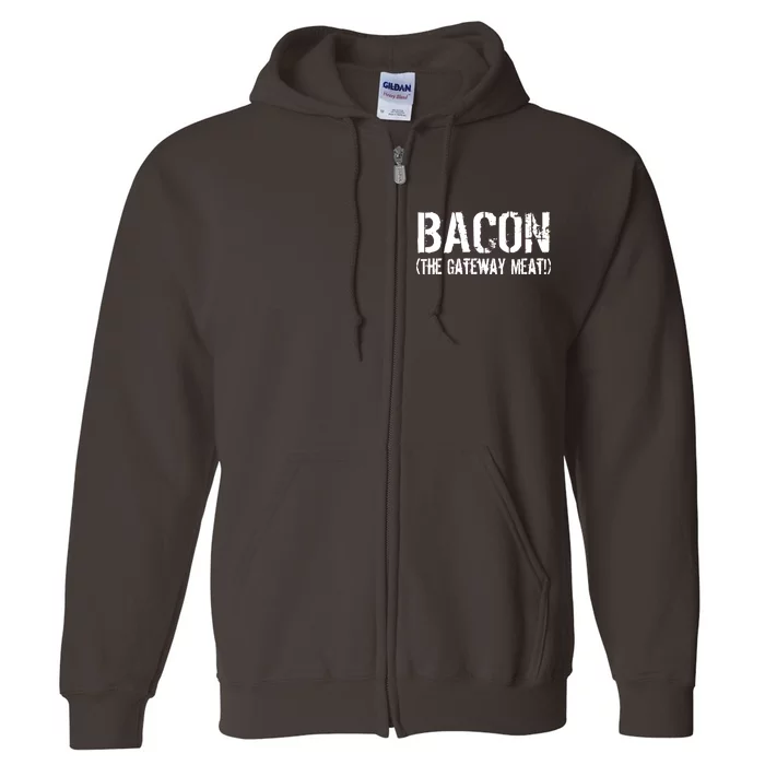 Bacon The Gateway Meat Full Zip Hoodie