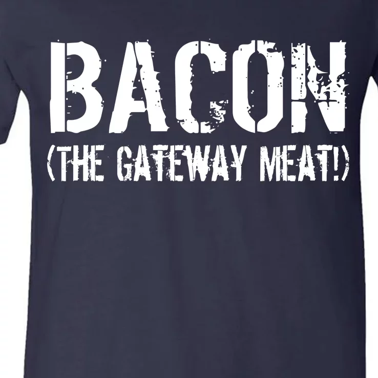 Bacon The Gateway Meat V-Neck T-Shirt