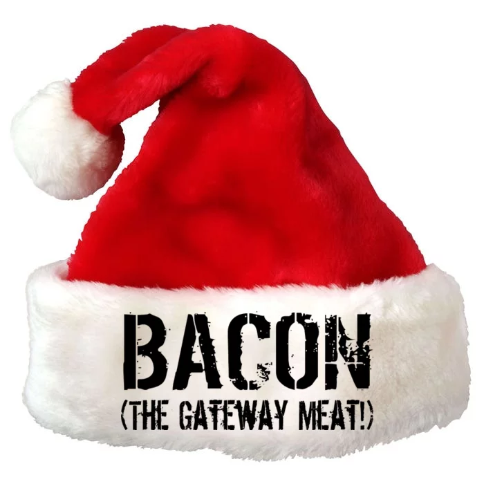 Bacon The Gateway Meat Premium Christmas Santa Hat