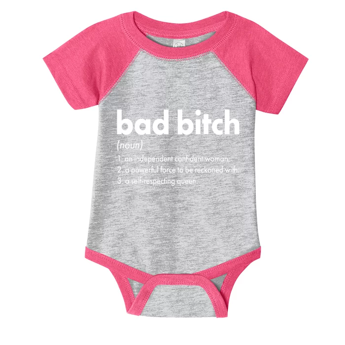 Bad Bitch Definition Infant Baby Jersey Bodysuit