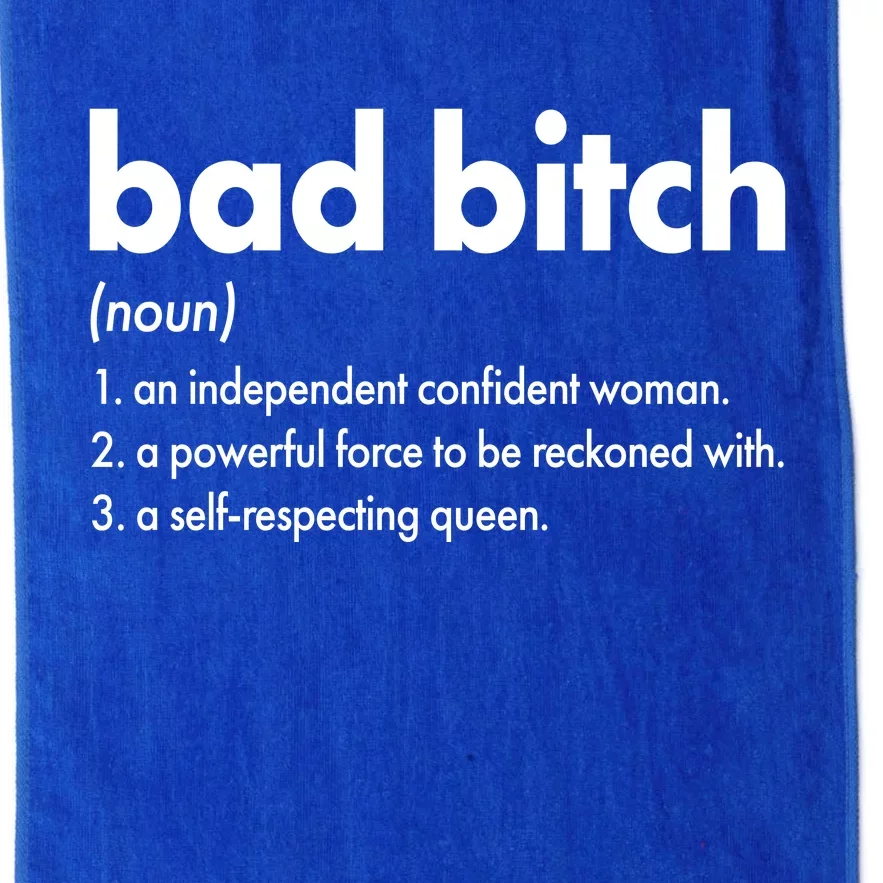 Bad Bitch Definition Platinum Collection Golf Towel