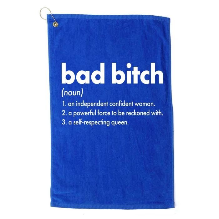 Bad Bitch Definition Platinum Collection Golf Towel