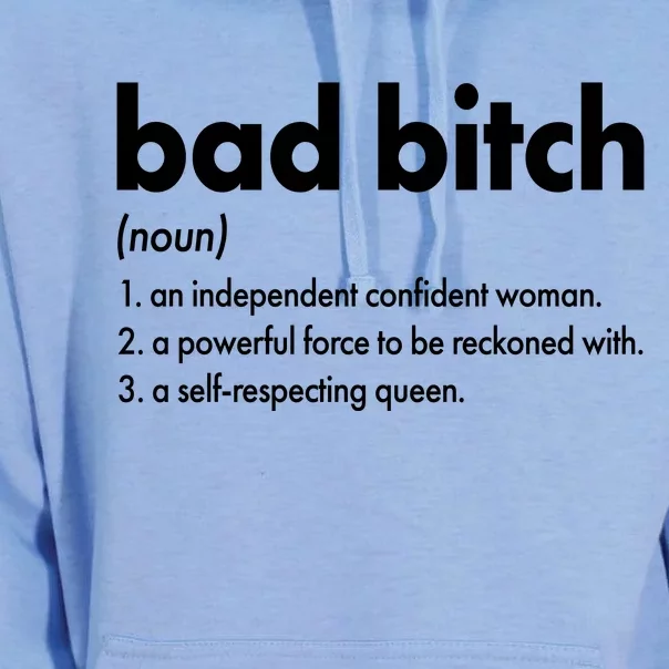 Bad Bitch Definition Unisex Surf Hoodie