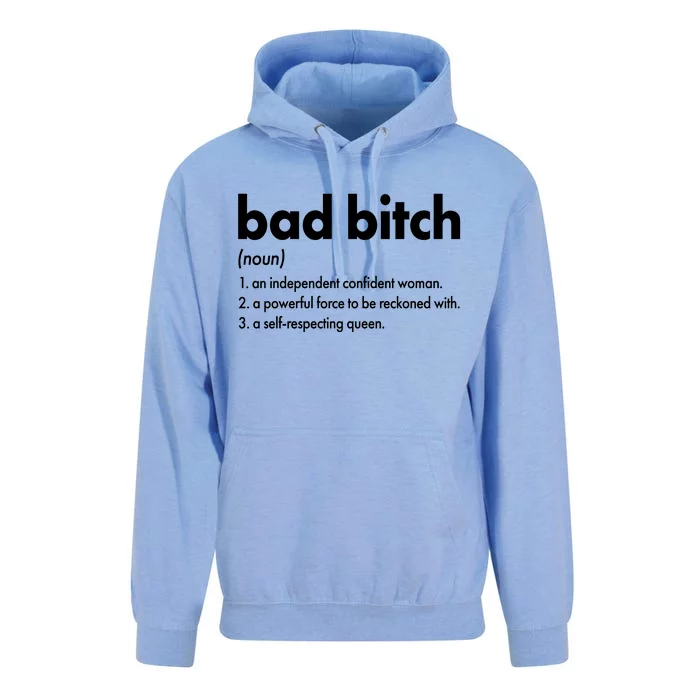 Bad Bitch Definition Unisex Surf Hoodie