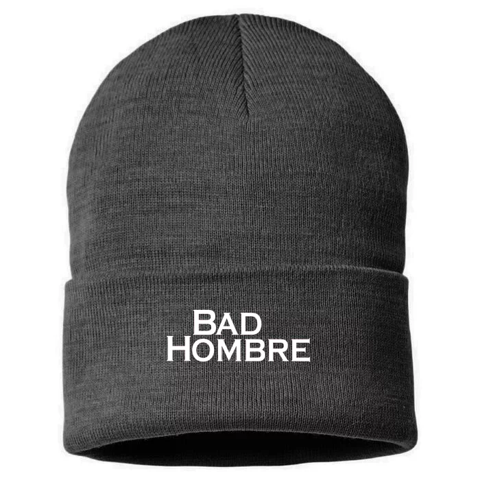 Bad Hombre Classy Logo Sustainable Knit Beanie