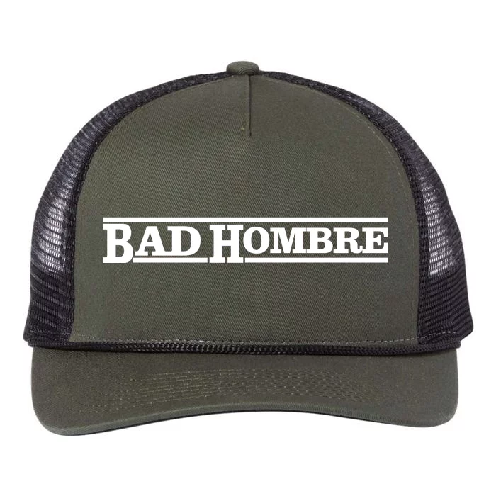 Bad Hombre Stamp Retro Rope Trucker Hat Cap