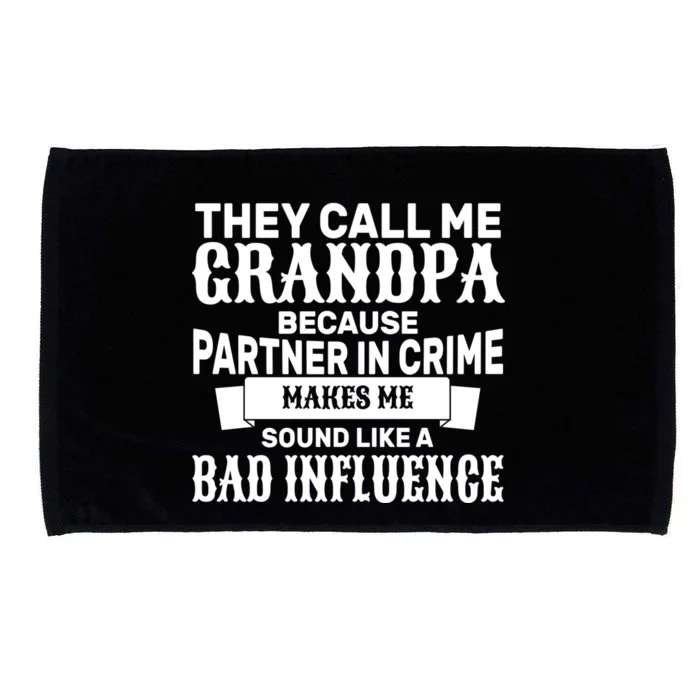 Bad Influence Grandpa Microfiber Hand Towel