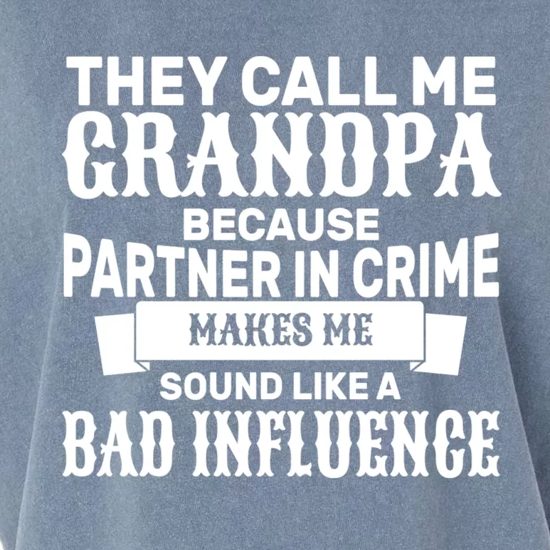 Bad Influence Grandpa Garment-Dyed Women's Muscle Tee