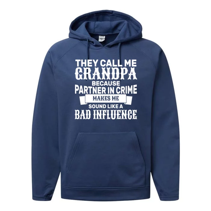 Bad Influence Grandpa Performance Fleece Hoodie