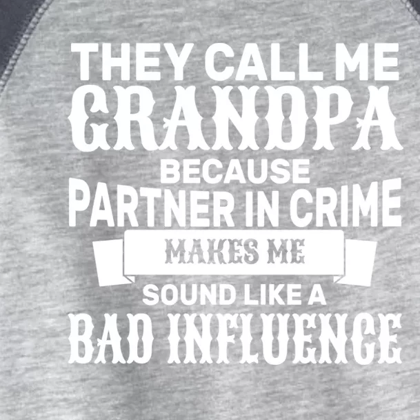 Bad Influence Grandpa Toddler Fine Jersey T-Shirt