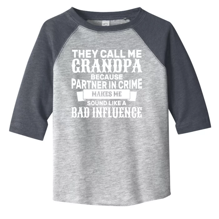 Bad Influence Grandpa Toddler Fine Jersey T-Shirt