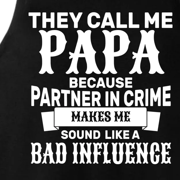 Bad Influence Papa Ladies Tri-Blend Wicking Tank