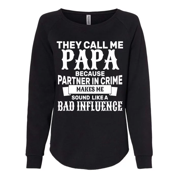 Bad Influence Papa Womens California Wash Sweatshirt