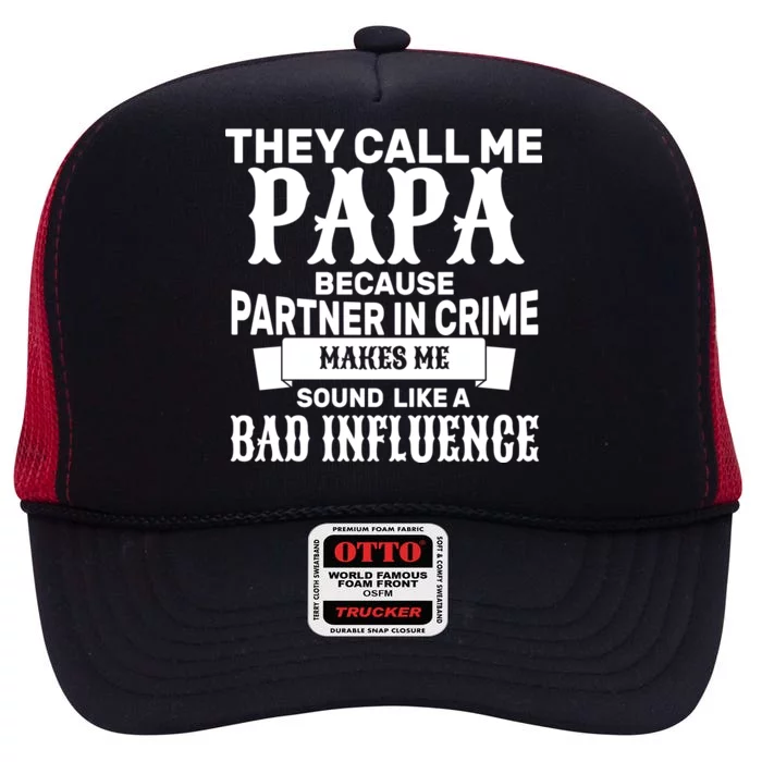 Bad Influence Papa High Crown Mesh Trucker Hat