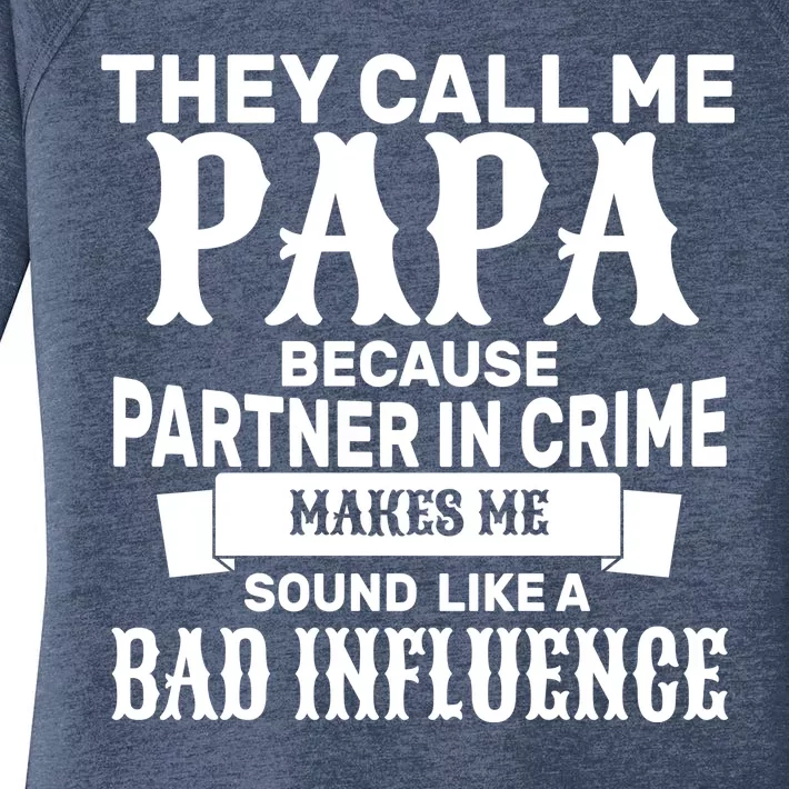 Bad Influence Papa Women's Perfect Tri Tunic Long Sleeve Shirt