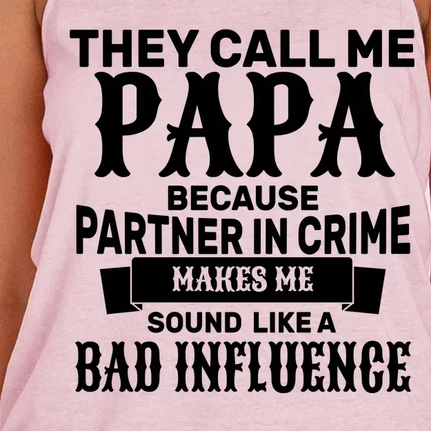 Bad Influence Papa Women's Knotted Racerback Tank