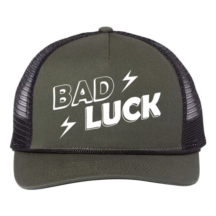 Bad Luck Lightning Retro Rope Trucker Hat Cap