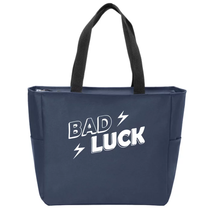 Bad Luck Lightning Zip Tote Bag