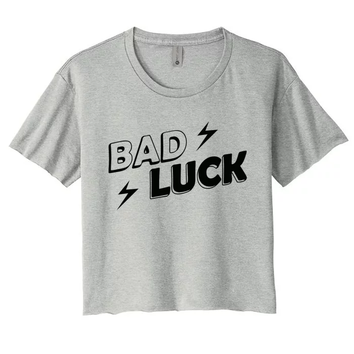 Bad Luck Lightning Women's Crop Top Tee