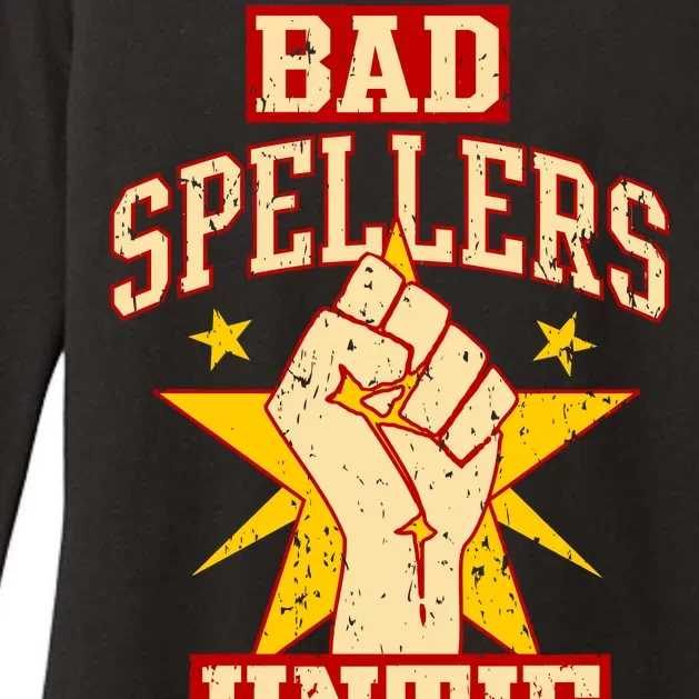 Bad Spellers Untie (Unite) Womens CVC Long Sleeve Shirt