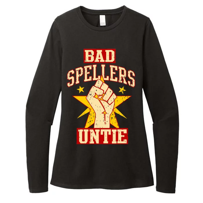 Bad Spellers Untie (Unite) Womens CVC Long Sleeve Shirt