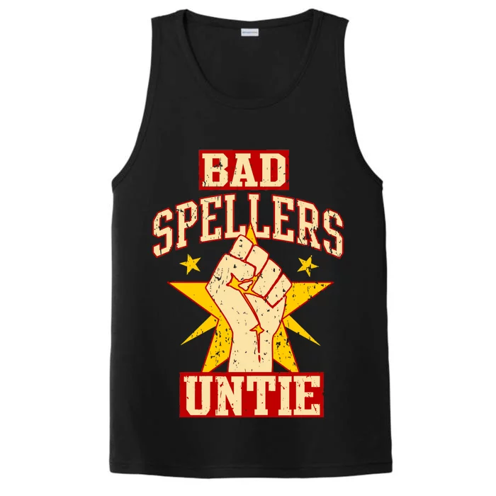 Bad Spellers Untie (Unite) Performance Tank