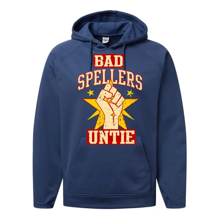 Bad Spellers Untie (Unite) Performance Fleece Hoodie