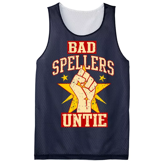 Bad Spellers Untie (Unite) Mesh Reversible Basketball Jersey Tank