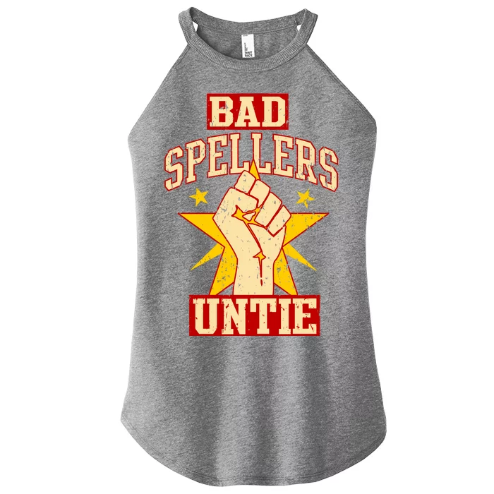 Bad Spellers Untie (Unite) Women’s Perfect Tri Rocker Tank