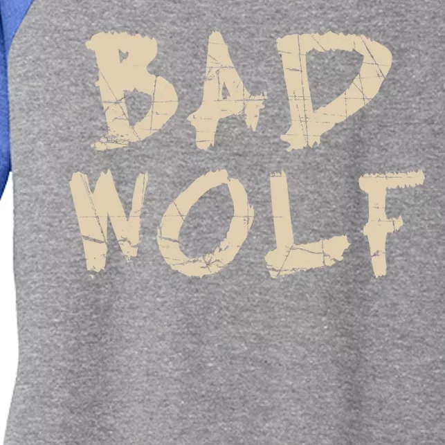 Bad Wolf Women's Tri-Blend 3/4-Sleeve Raglan Shirt