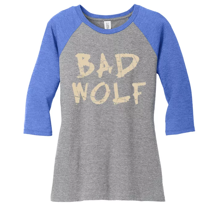 Bad Wolf Women's Tri-Blend 3/4-Sleeve Raglan Shirt