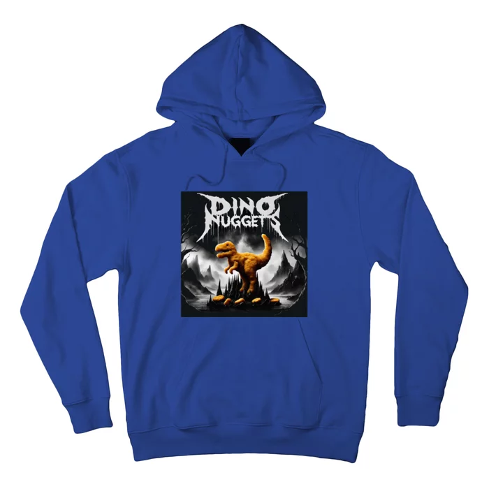 Black Aesthetic Dino Nuggets Death Metal Music Chicken Nugs Hoodie