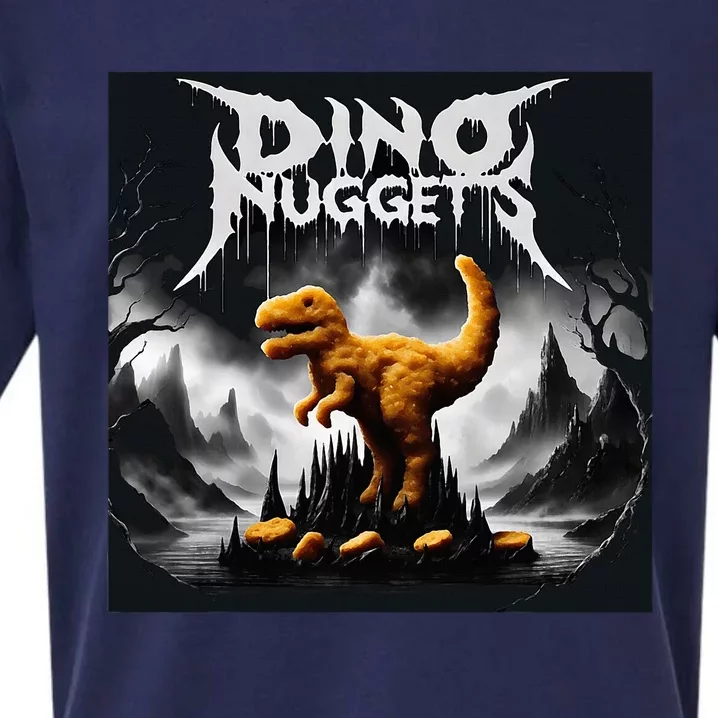 Black Aesthetic Dino Nuggets Death Metal Music Chicken Nugs Sueded Cloud Jersey T-Shirt