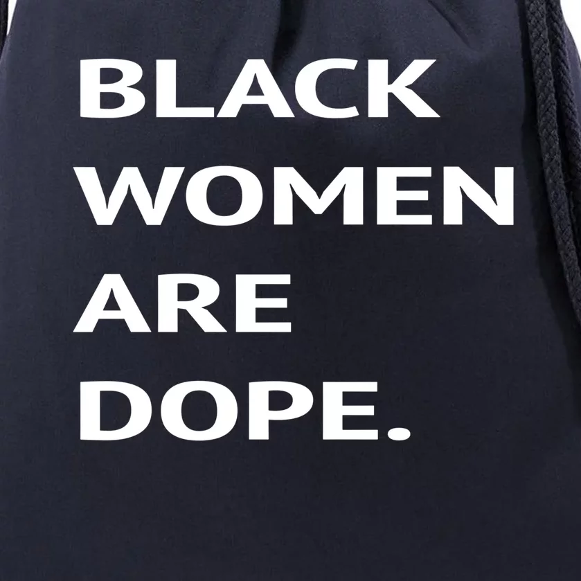 Black Are Dope Couples Trendy Fun Meaningful Gift Drawstring Bag