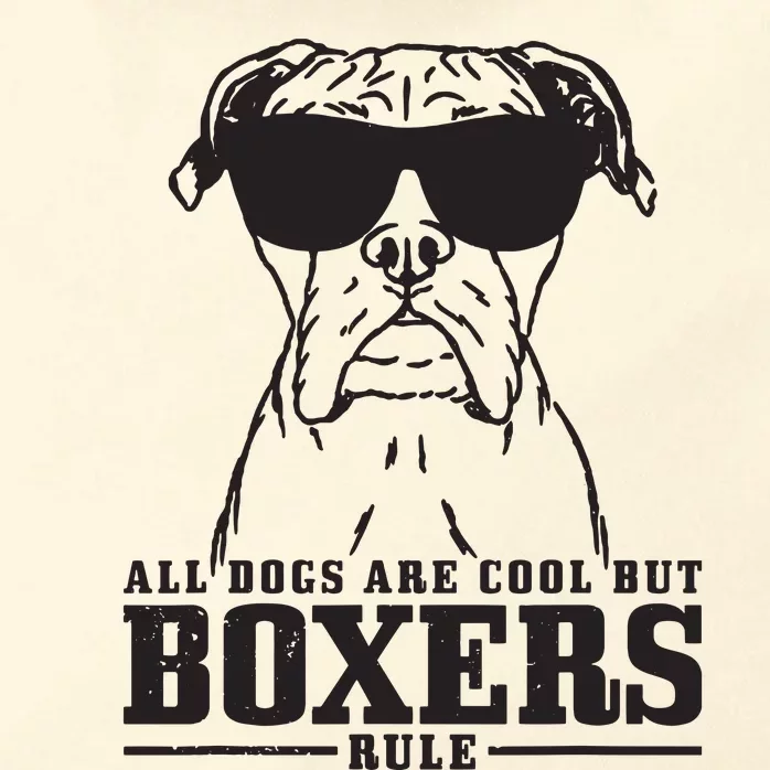 Boxer All Dogs Are Cool But Boxers Rule Funny Zip Tote Bag