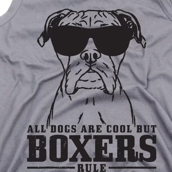 Boxer All Dogs Are Cool But Boxers Rule Funny Tank Top