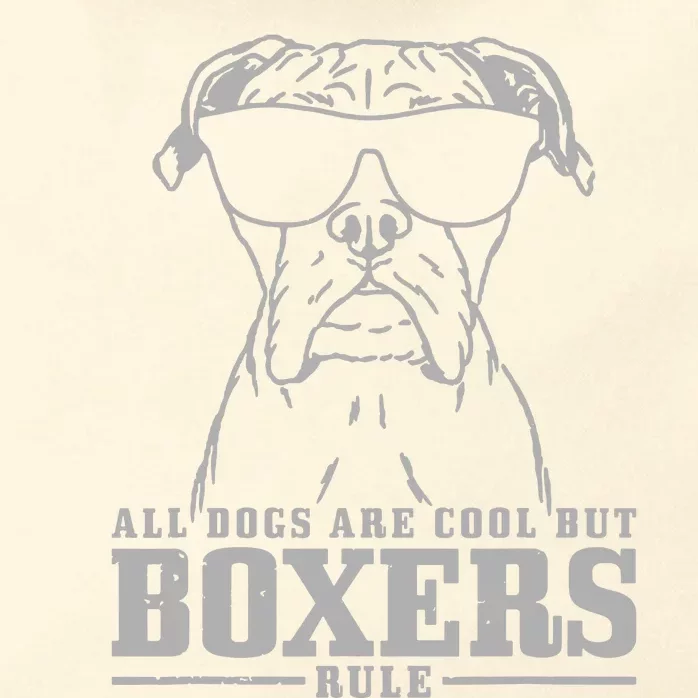 Boxer All Dogs Are Cool But Boxers Rule Funny Zip Tote Bag