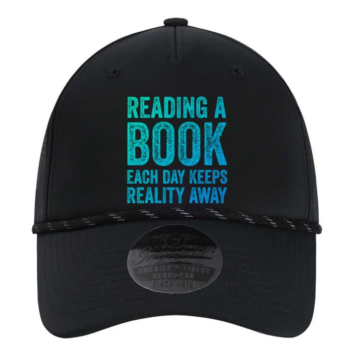 Book A Day Keeps Reality Away Avid Book Reader Gift Performance The Dyno Cap