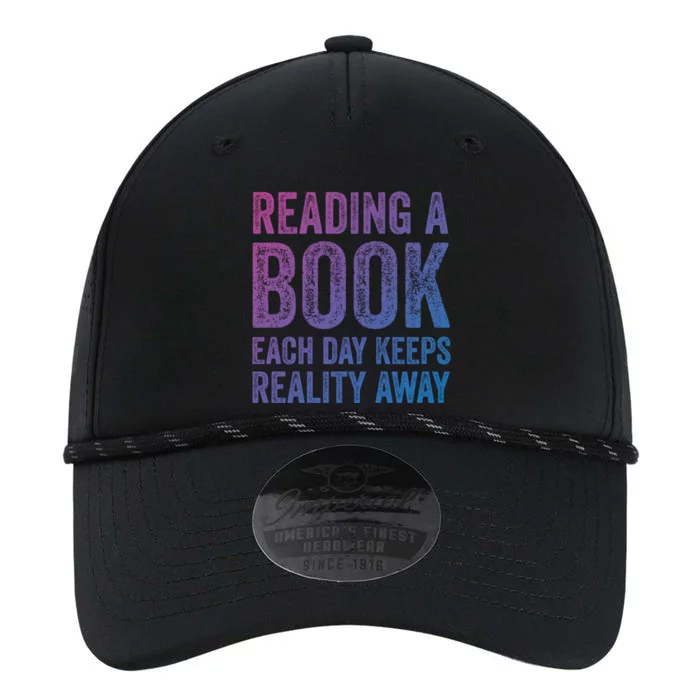 Book A Day Keeps Reality Away Avid Book Reader Gift Performance The Dyno Cap