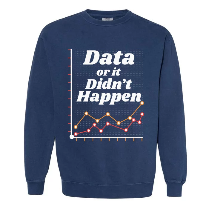 Behavior Analyst Data Or It Didnt Happen Garment-Dyed Sweatshirt