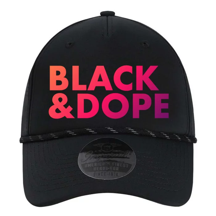 Black And Dope Great Gift Crafted For Black Culture Cool Gift Performance The Dyno Cap