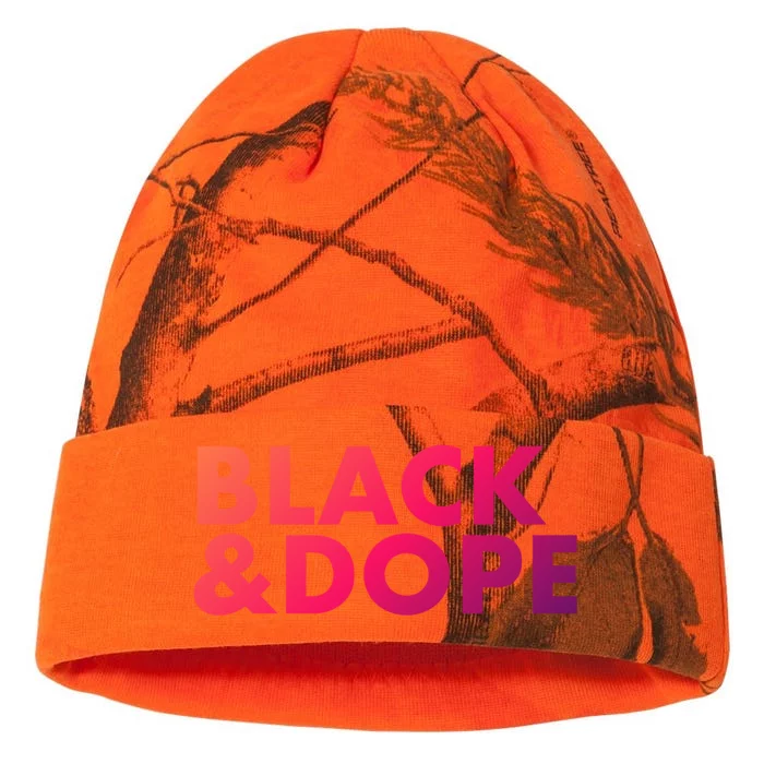 Black And Dope Great Gift Crafted For Black Culture Cool Gift Kati - 12in Camo Beanie