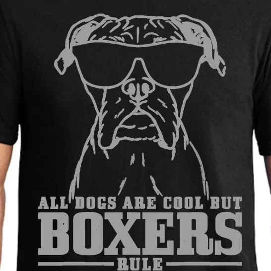 Boxer All Dogs Are Cool But Boxers Rule Funny Pajama Set