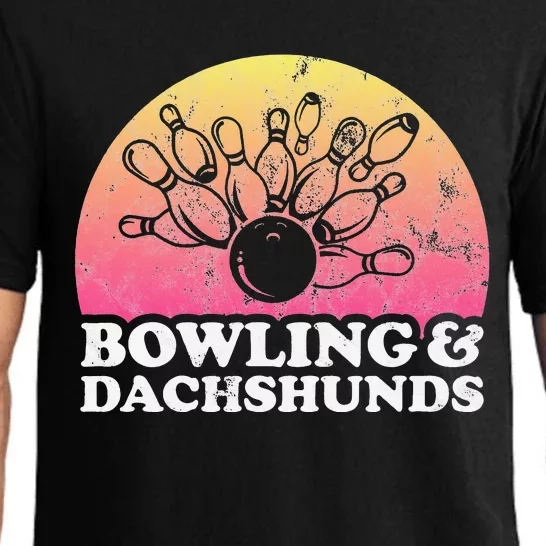 Bowling And Dachshunds Or Dachshund Pajama Set