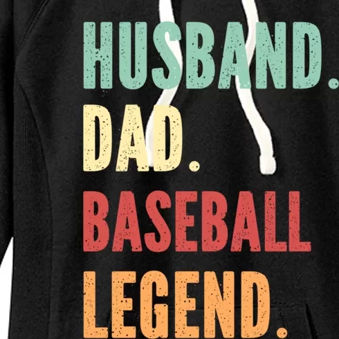 Baseball Athlete Dad Husband Father Gift Women's Fleece Hoodie