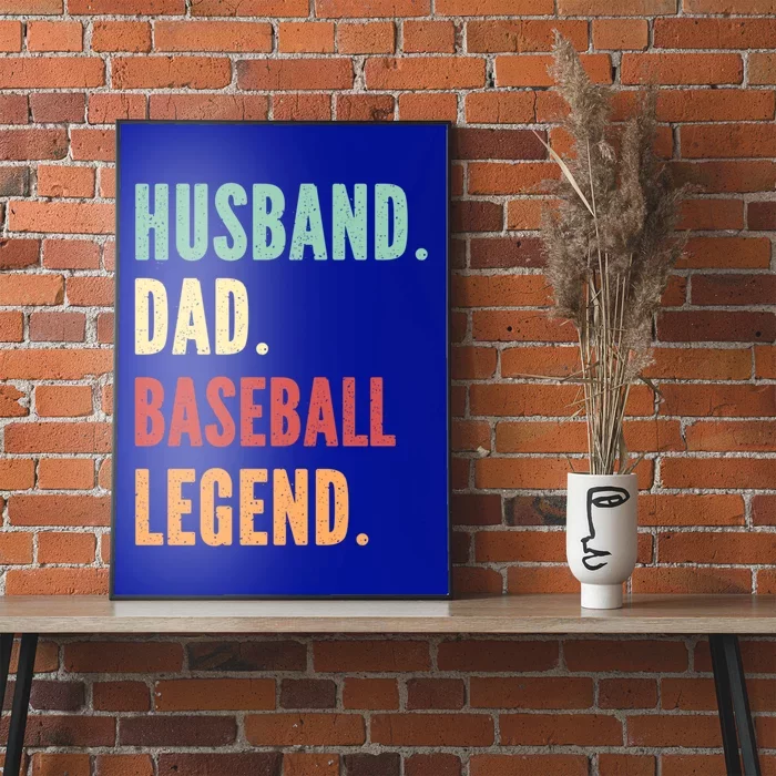 Baseball Athlete Dad Husband Father Gift Poster