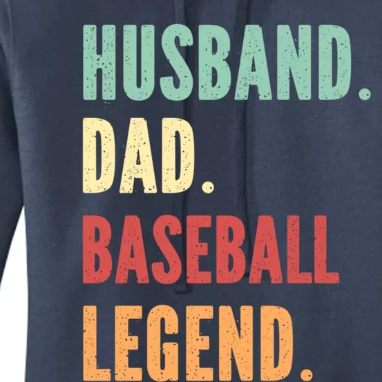 Baseball Athlete Dad Husband Father Gift Women's Pullover Hoodie