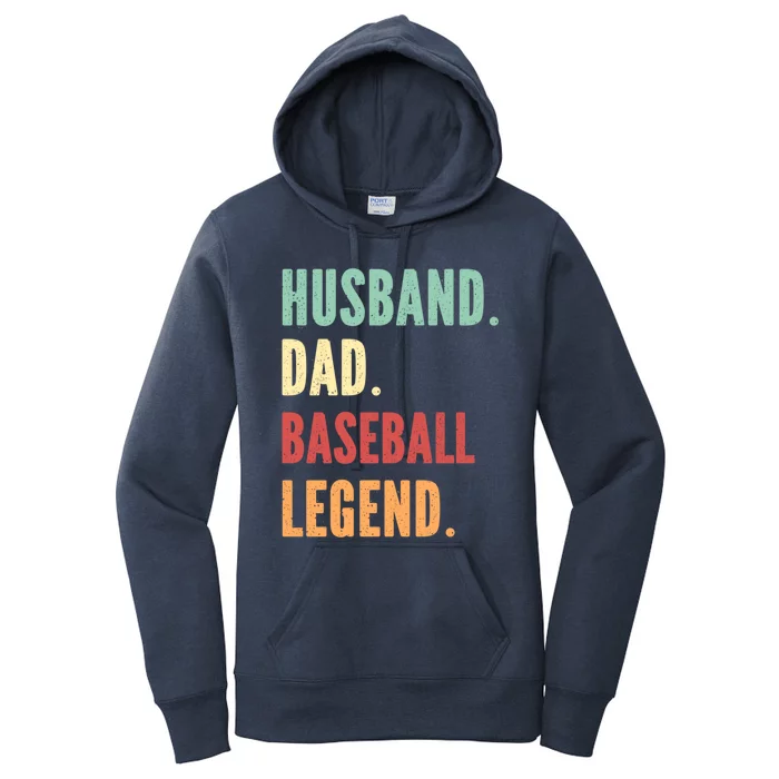 Baseball Athlete Dad Husband Father Gift Women's Pullover Hoodie