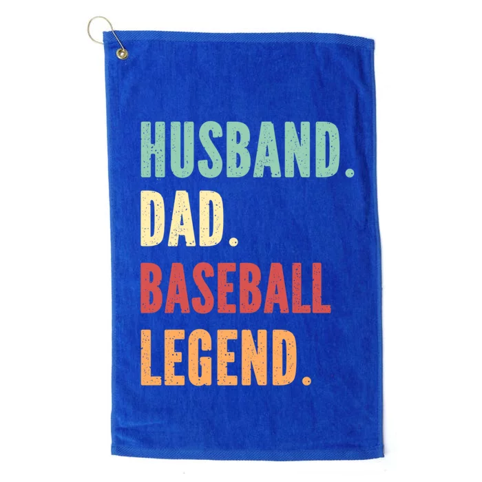 Baseball Athlete Dad Husband Father Gift Platinum Collection Golf Towel