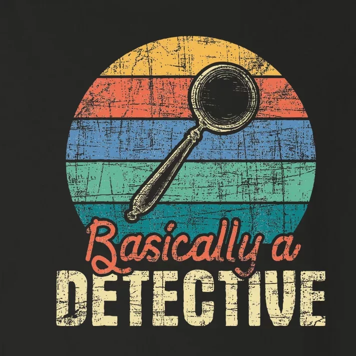 Basically A Detective Retro Investigator Inspector Spying Toddler Long Sleeve Shirt